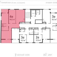 Квартира 92,2 м², 3-комнатная - изображение 2