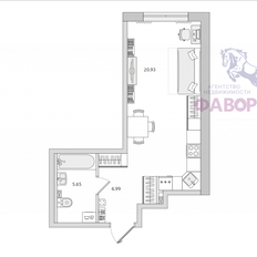 Квартира 33 м², студия - изображение 2