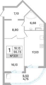 69,9 м², 2-комнатная квартира 15 924 516 ₽ - изображение 48