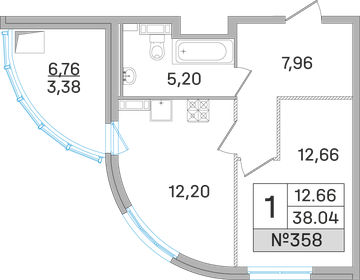 42,1 м², 2-комнатная квартира 5 750 000 ₽ - изображение 87