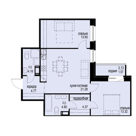 79,4 м², 3-комнатная квартира 12 500 000 ₽ - изображение 115