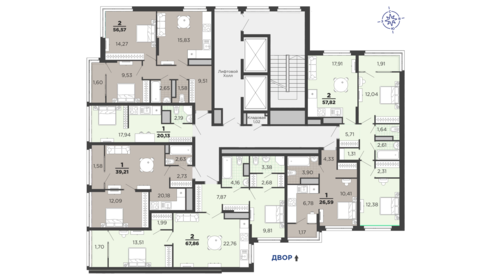 59,6 м², 2-комнатная квартира 7 095 805 ₽ - изображение 14