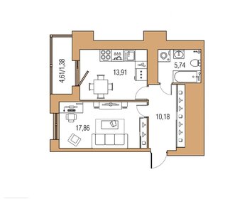 45,1 м², 2-комнатная квартира 8 800 000 ₽ - изображение 17