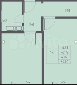 40 м², 1-комнатная квартира 3 220 000 ₽ - изображение 24