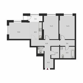 87 м², 3-комнатная квартира 12 700 000 ₽ - изображение 60