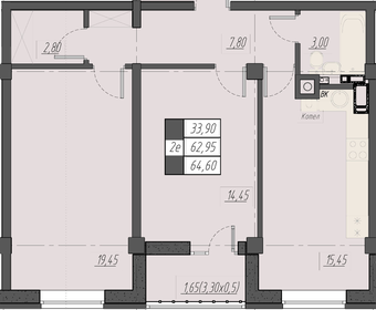 67,2 м², 2-комнатная квартира 9 777 040 ₽ - изображение 14