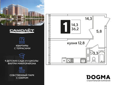 36,6 м², 1-комнатная квартира 5 000 000 ₽ - изображение 16