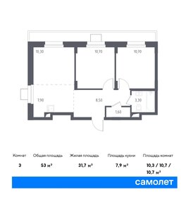 62,7 м², 2-комнатные апартаменты 9 105 785 ₽ - изображение 6