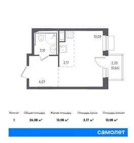 33 м², квартира-студия 5 400 000 ₽ - изображение 50