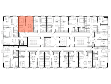 38 м², 1-комнатная квартира 7 850 000 ₽ - изображение 103