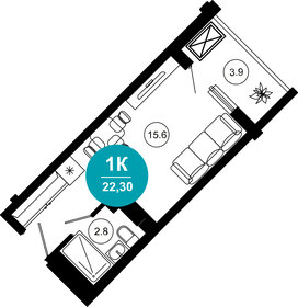 17 м², апартаменты-студия 17 990 000 ₽ - изображение 80