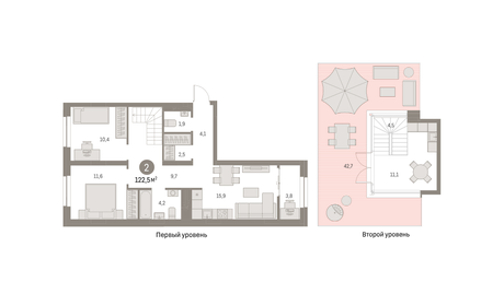 149,5 м², 2-комнатная квартира 25 930 000 ₽ - изображение 67