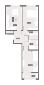 56,7 м², 2-комнатная квартира 7 584 713 ₽ - изображение 6