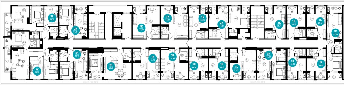 36 м², 1-комнатная квартира 3 600 000 ₽ - изображение 93