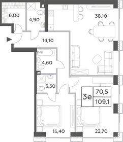 110 м², 3-комнатная квартира 46 400 000 ₽ - изображение 51