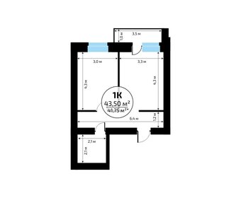 40,2 м², 1-комнатная квартира 4 060 096 ₽ - изображение 74