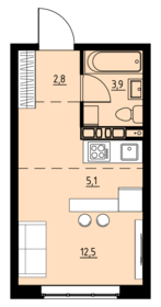 24,5 м², квартира-студия 2 990 000 ₽ - изображение 59