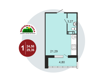 29,4 м², квартира-студия 2 627 925 ₽ - изображение 6