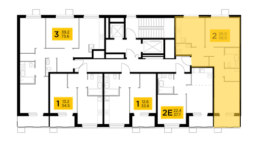 49,7 м², 2-комнатная квартира 9 400 000 ₽ - изображение 125