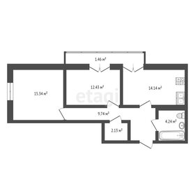 62 м², 2-комнатная квартира 4 400 000 ₽ - изображение 73