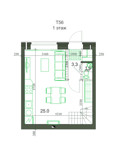 53,6 м², 3-комнатная квартира 5 223 000 ₽ - изображение 6