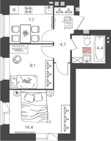 47 м², 2-комнатная квартира 4 600 000 ₽ - изображение 121