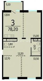 Квартира 82 м², 3-комнатная - изображение 4