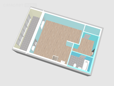 38,3 м², 1-комнатная квартира 5 600 000 ₽ - изображение 60