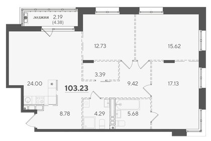 107,3 м², 4-комнатная квартира 29 175 000 ₽ - изображение 47