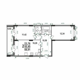 63 м², 3-комнатная квартира 4 600 000 ₽ - изображение 32