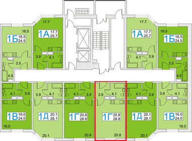 28 м², квартира-студия 4 000 000 ₽ - изображение 58