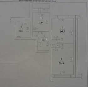 64,8 м², 2-комнатная квартира 6 850 000 ₽ - изображение 19