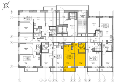 34,5 м², 2-комнатная квартира 6 500 000 ₽ - изображение 98