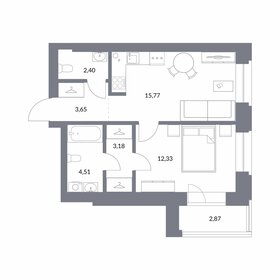 33,5 м², 1-комнатная квартира 9 000 000 ₽ - изображение 83