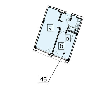 Квартира 39,3 м², 2-комнатные - изображение 1