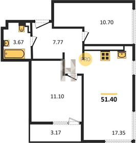 40 м², 2-комнатная квартира 7 280 000 ₽ - изображение 51