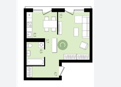 33,4 м², 1-комнатная квартира 7 200 000 ₽ - изображение 74