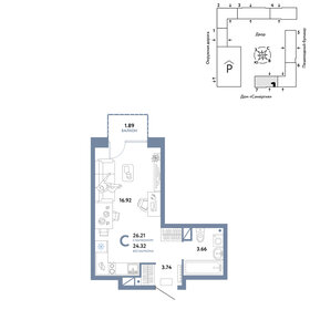 26 м², квартира-студия 4 000 000 ₽ - изображение 23