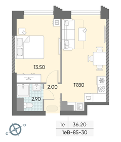 46,6 м², 2-комнатная квартира 11 100 000 ₽ - изображение 119