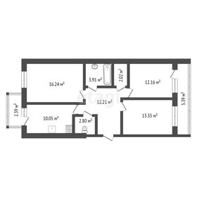 Квартира 73,4 м², 3-комнатная - изображение 1