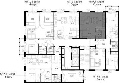 Квартира 34 м², студия - изображение 2