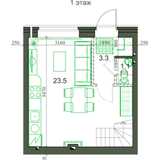 Квартира 53,3 м², 3-комнатная - изображение 3