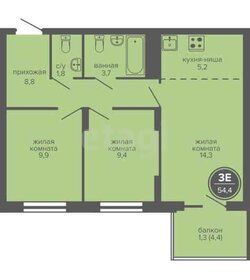 22 м², квартира-студия 3 900 000 ₽ - изображение 46