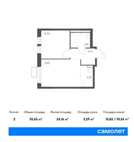 33,1 м², 1-комнатная квартира 6 600 000 ₽ - изображение 67