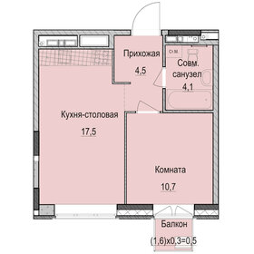 Квартира 37,3 м², 1-комнатная - изображение 1