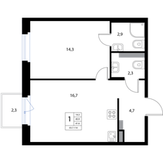 Квартира 41,6 м², 2-комнатная - изображение 2