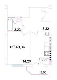 39,2 м², 1-комнатная квартира 3 011 328 ₽ - изображение 50