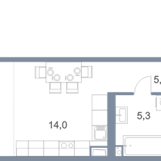 Квартира 51,6 м², 1-комнатная - изображение 2