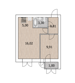 38,2 м², 1-комнатная квартира 4 587 600 ₽ - изображение 16