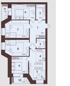 187,6 м², 5-комнатная квартира 17 634 000 ₽ - изображение 79